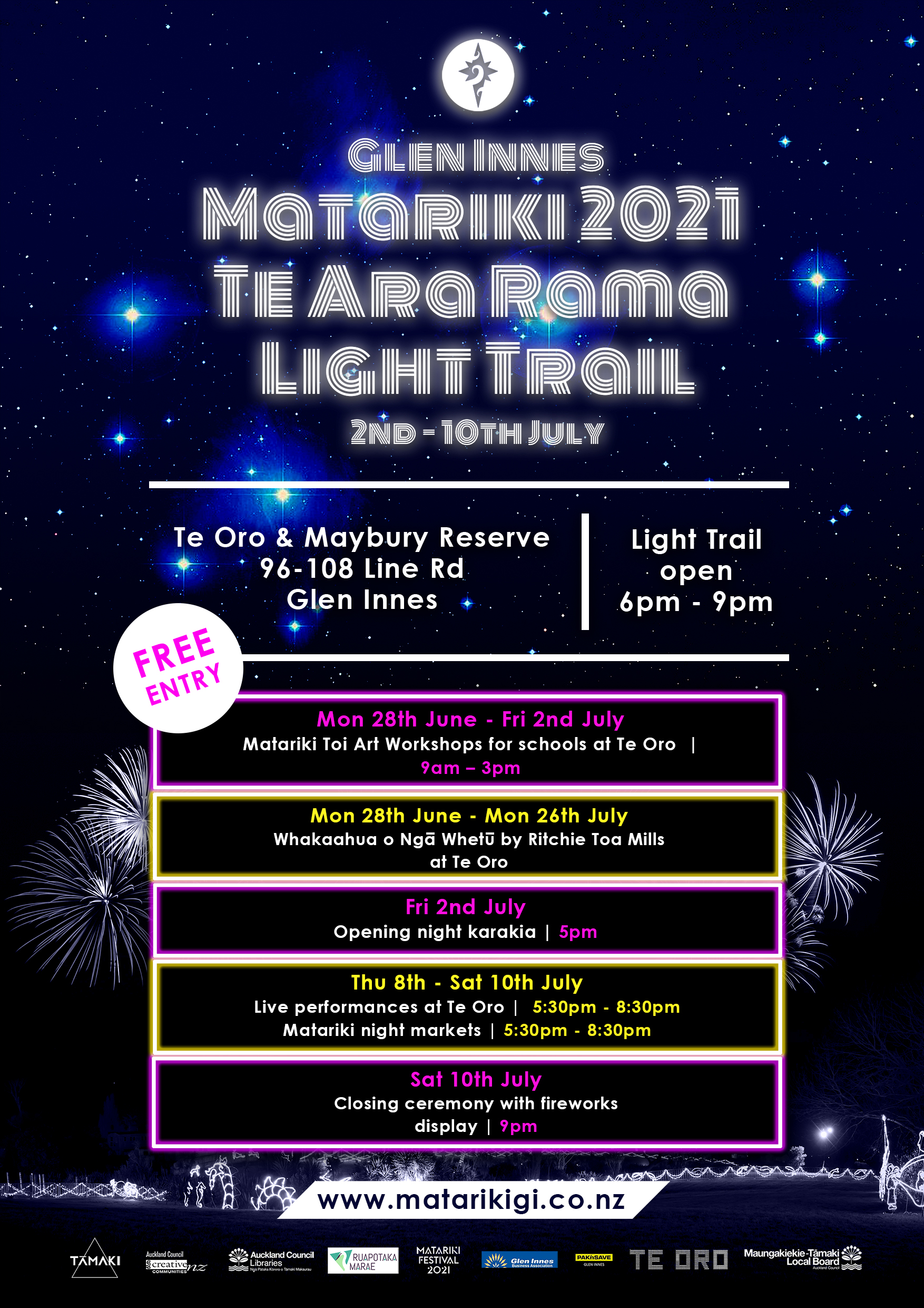 Image for Te Ara Rama Matariki in Glen Innes